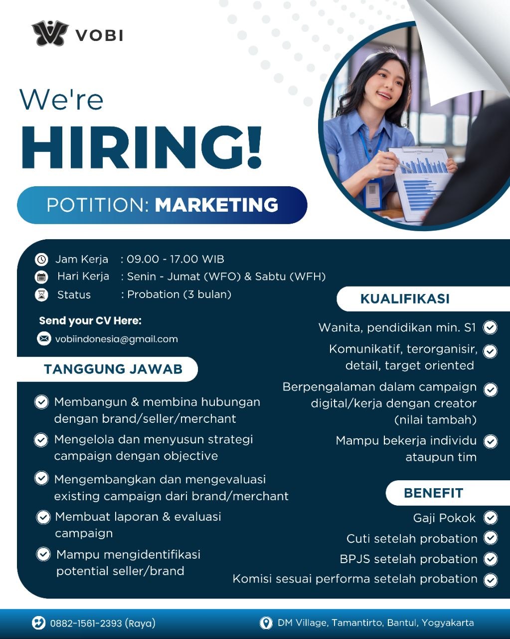 Poster lowongan VOBI