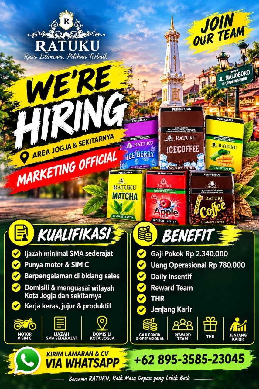 Poster lowongan Ratuku