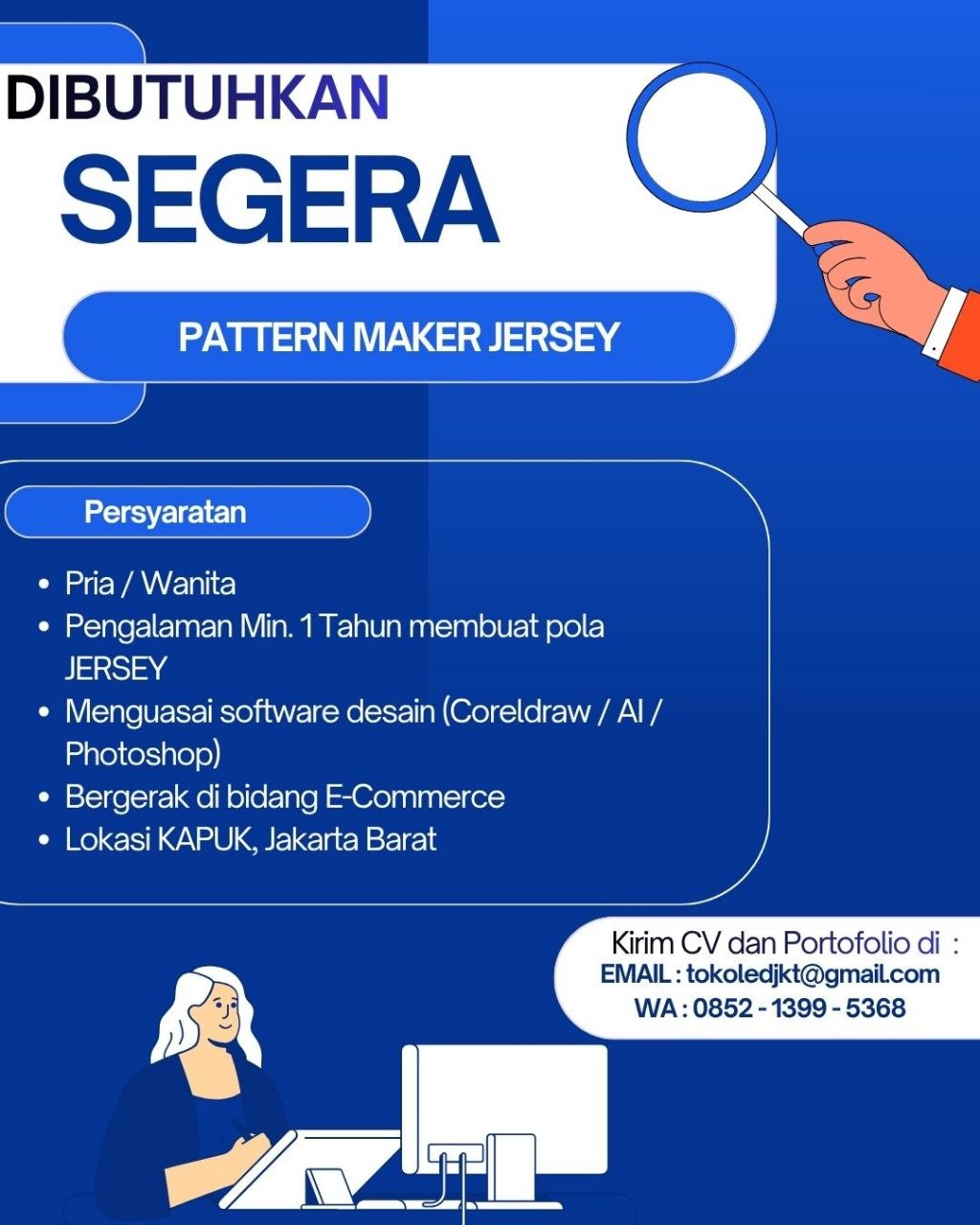 Poster lowongan We Are
