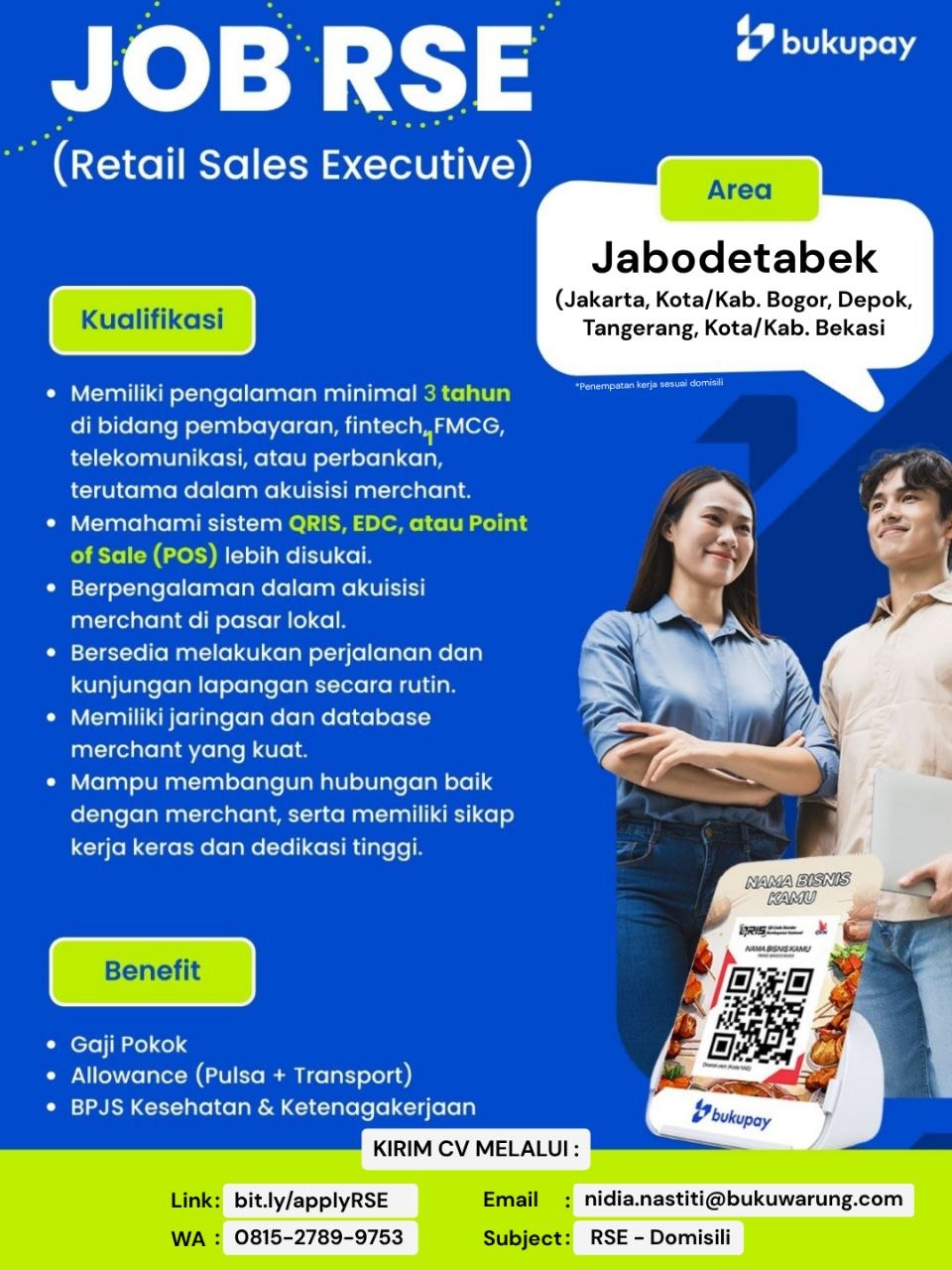 Poster lowongan BukuWarung