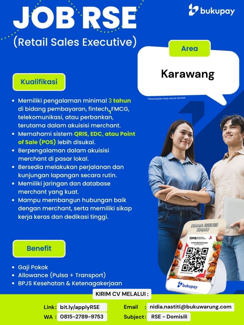 Poster lowongan BukuWarung