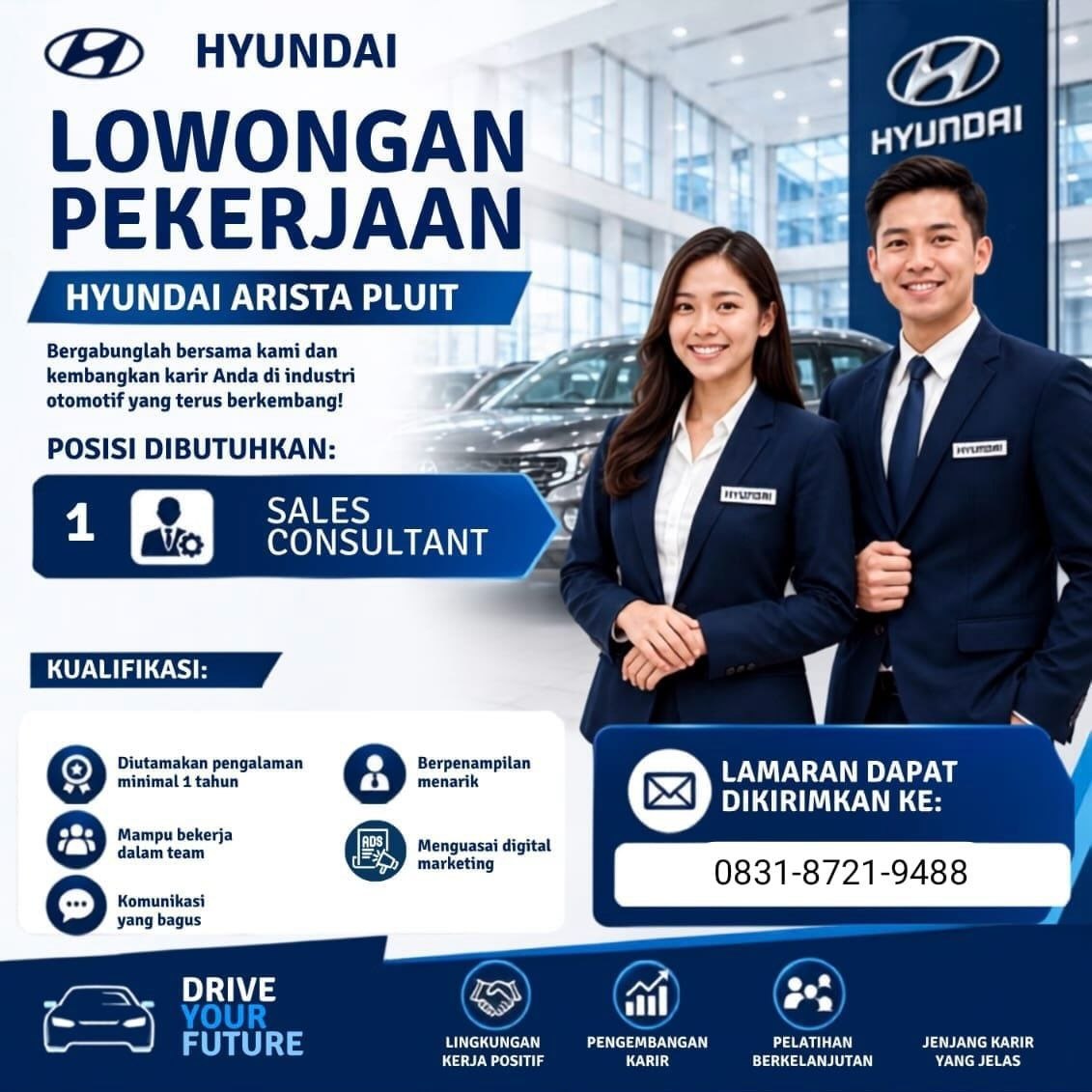 Poster lowongan Hyundai Arista Pluit