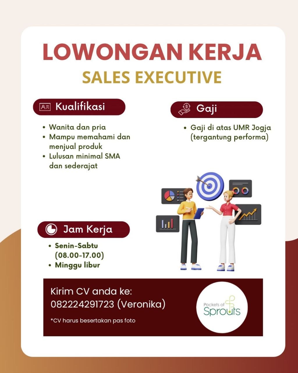 Poster lowongan Pockets of Sprouts