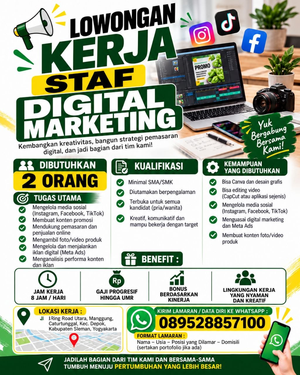 Poster lowongan LOKER JOGJA