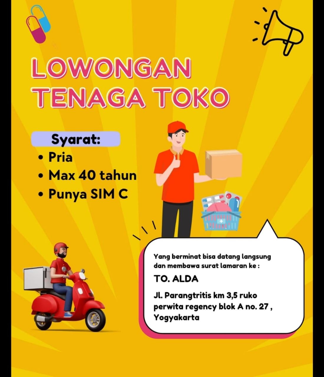 Poster lowongan LOKER JOGJA