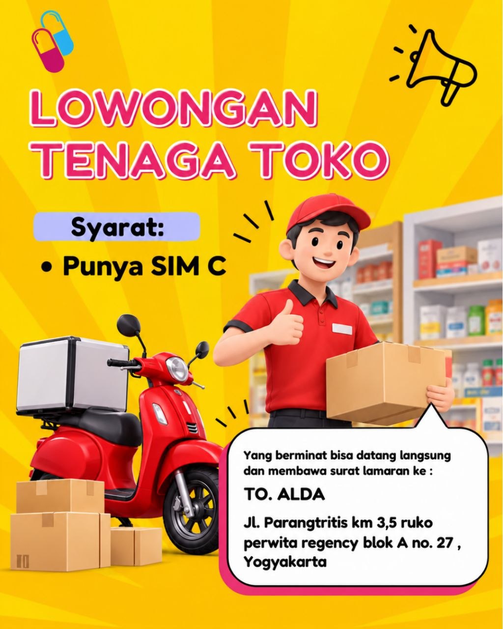 Poster lowongan LOKER JOGJA