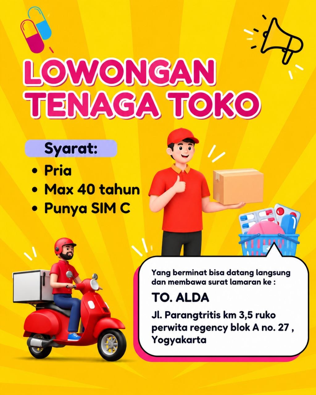 Poster lowongan LOKER JOGJA