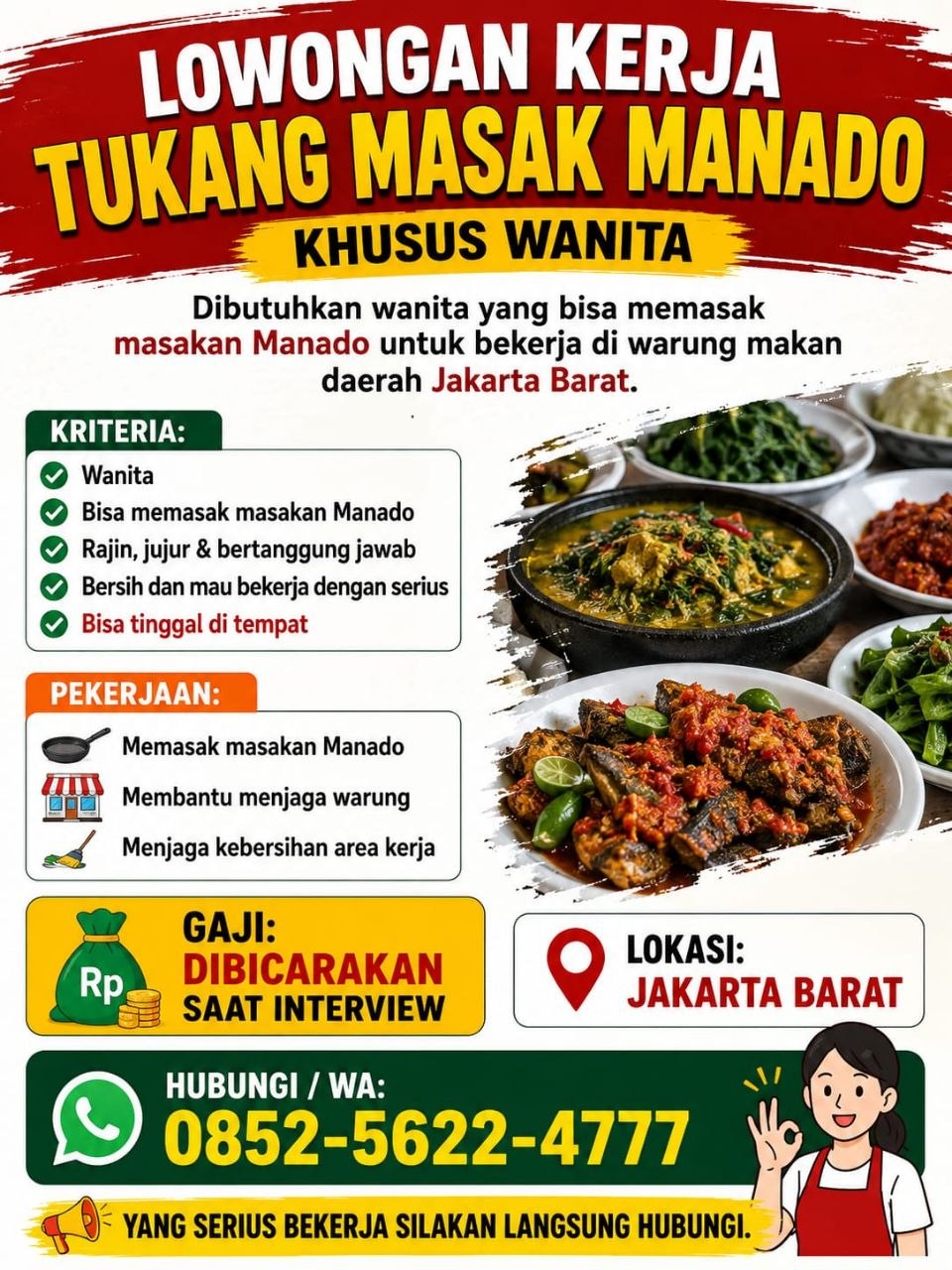 Poster lowongan We Are