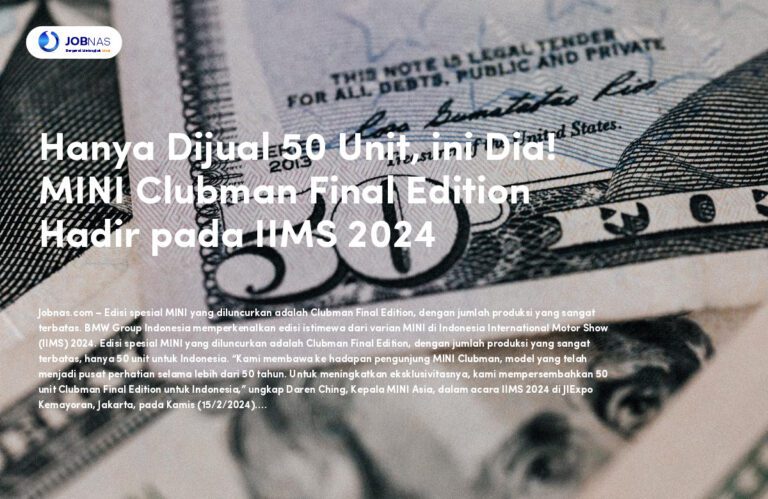 Hanya Dijual 50 Unit, ini Dia! MINI Clubman Final Edition Hadir pada IIMS 2024