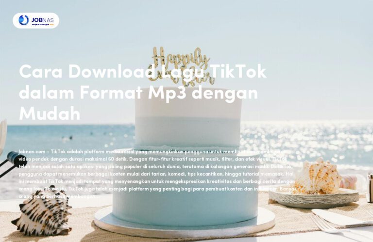 Cara Download Lagu TikTok dalam Format Mp3 dengan Mudah