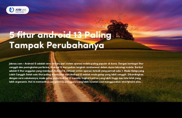 5 fitur android 13 Paling Tampak Perubahanya