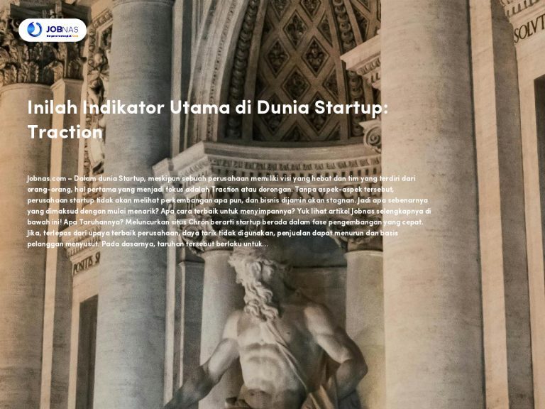 Inilah Indikator Utama di Dunia Startup: Traction