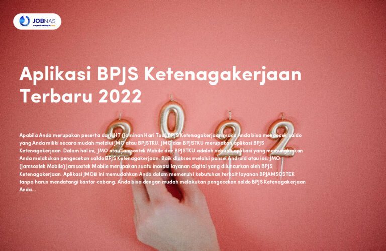 Aplikasi BPJS Ketenagakerjaan Terbaru 2022