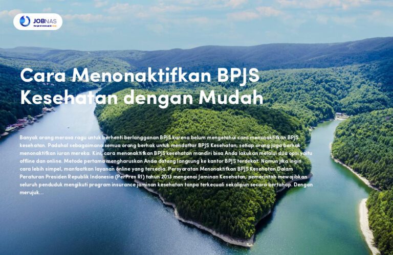 Cara Menonaktifkan BPJS Kesehatan dengan Mudah